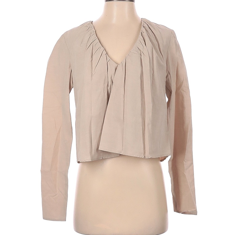NWT Who What Wear Collection Beige Blouse